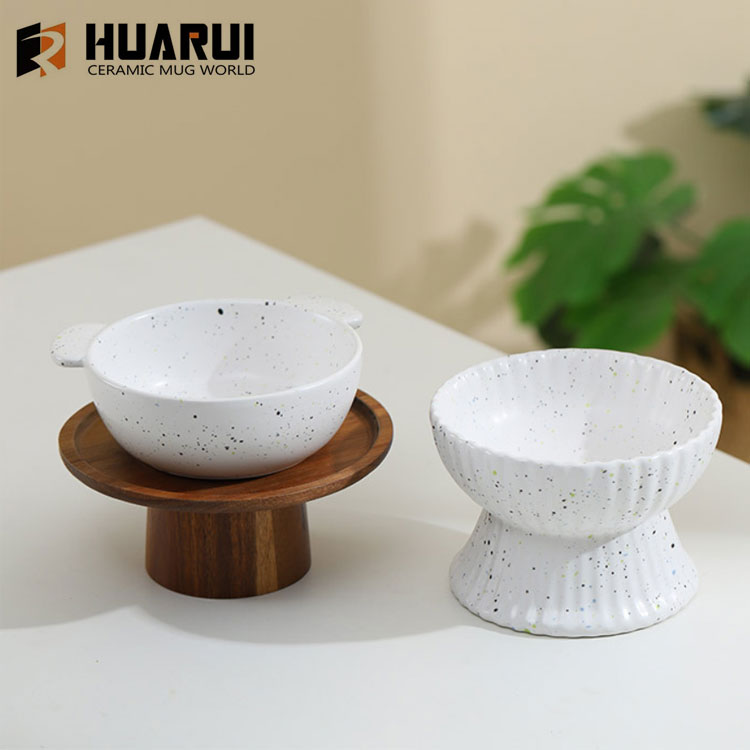高腳陶瓷寵物碗
